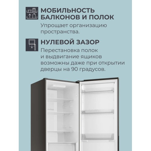 Холодильник Candy CFN6200B (черный) 7