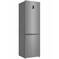 Холодильник Candy Combi CFN6200SD горизонтальные ручки (серебристый)