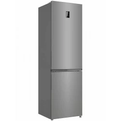 Холодильник Candy Combi CFN6200SD горизонтальные ручки (серебристый)