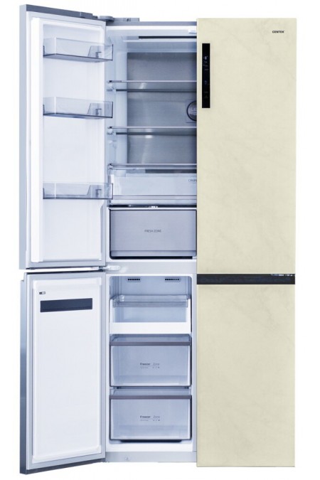 Холодильник Centek CT-1746 (Side-by-Side) (бежевый мрамор) 2