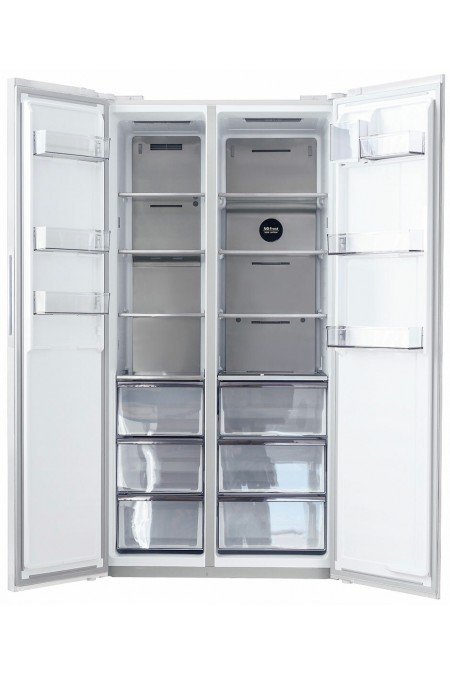 Холодильник Centek CT-4200 White Stone (Side-by-Side) (белый камень) 1