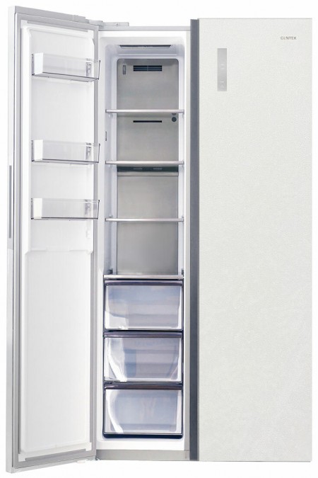 Холодильник Centek CT-4200 White Stone (Side-by-Side) (белый камень) 3