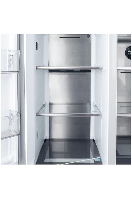 Холодильник Centek CT-4200 White Stone (Side-by-Side) (белый камень) 9