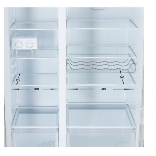 Холодильник Gorenje NRS918EMX (Side-by-Side) (серебристый) 8