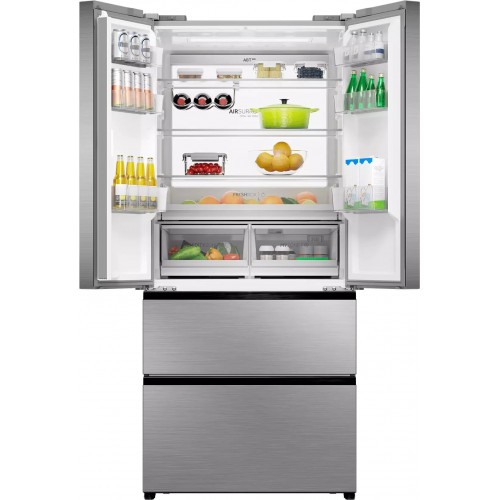 Холодильник Haier HB16FRSAAAERU (Side-by-Side) (нержавеющая сталь) 2
