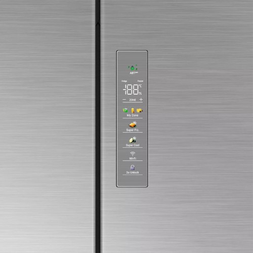 Холодильник Haier HB16FRSAAAERU (Side-by-Side) (нержавеющая сталь) 5