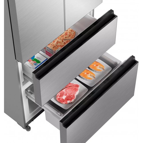 Холодильник Haier HB16FRSAAAERU (Side-by-Side) (нержавеющая сталь) 8