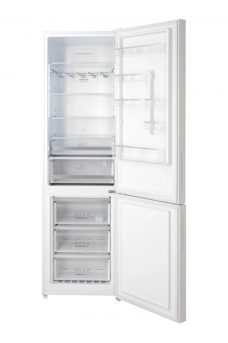 Холодильник Hiberg RFC-400DX NFGW Inverter (белое мерцающее стекло) 3