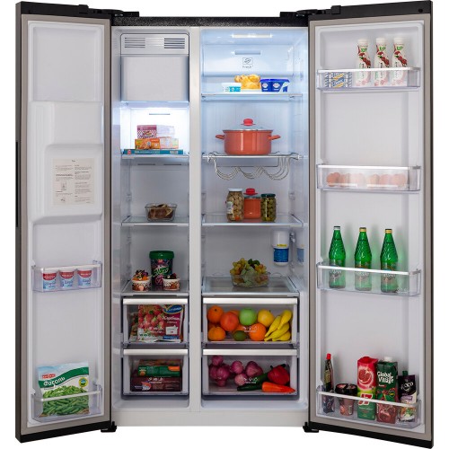 Холодильник HIBERG RFS-650 DX NFB inverter (Side-by-Side) (черный) 8