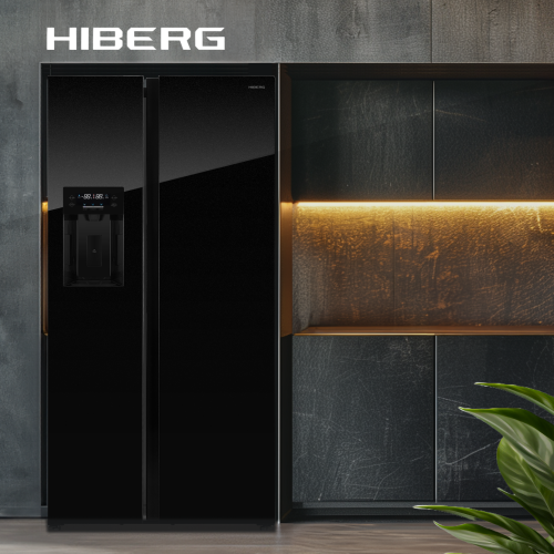 Холодильник HIBERG RFS-650DX NFGB (Side-by-Side) (черный) 4