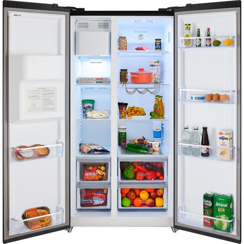 Холодильник HIBERG RFS-650DX NFGB (Side-by-Side) (черный) 7