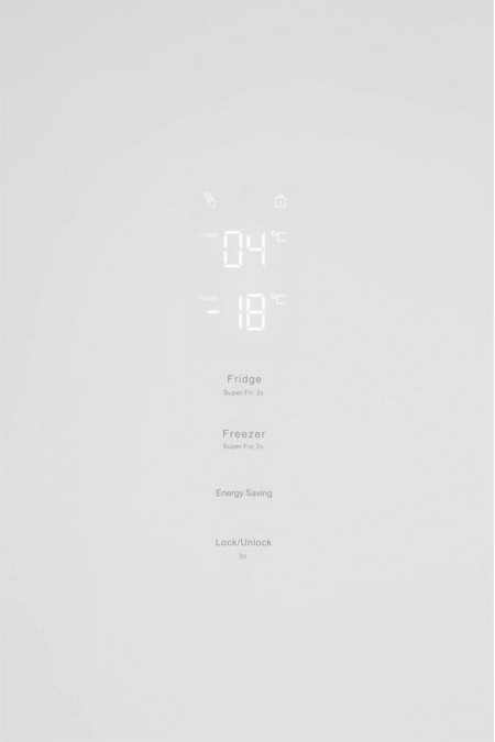 Холодильник Hyundai CC35083F (белое стекло) 3