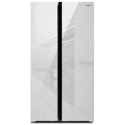 Холодильник Hyundai CS5003F (Side-by-Side) (белое стекло)