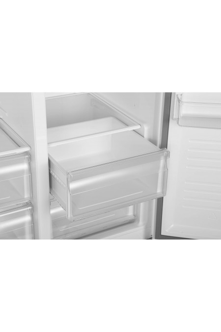 Холодильник Hyundai CS5003F (Side-by-Side) (белое стекло) 6