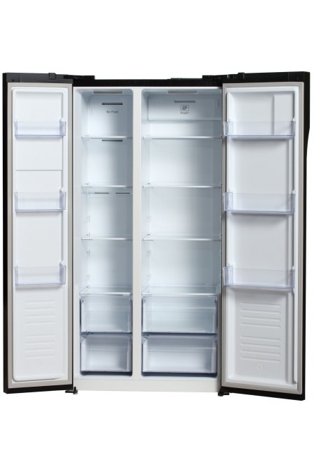 Холодильник Hyundai CS5003F (Side-by-Side) (черное стекло) 2