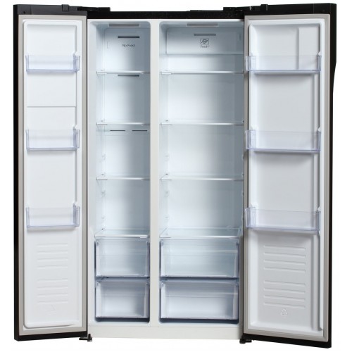 Холодильник Hyundai CS5003F (Side-by-Side) (черное стекло) 2