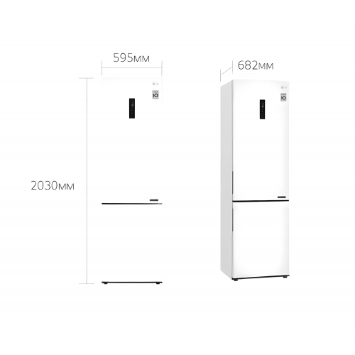 Холодильник LG DoorCooling+ GA-B509 CQSL (белый) 5