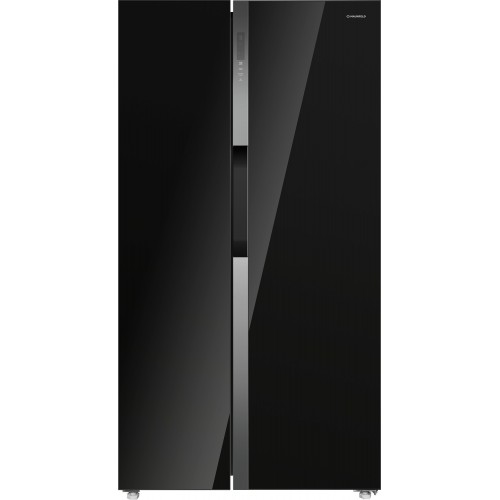 Холодильник MAUNFELD MFF177NFB (Side-by-Side) (черный) 