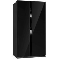 Холодильник MAUNFELD MFF177NFB (Side-by-Side) (черный)