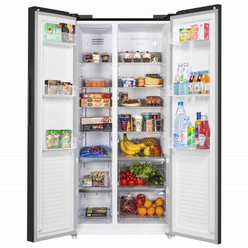 Холодильник Maunfeld MFF177NFB Slim Inverter (Side-by-Side) (черный) 1