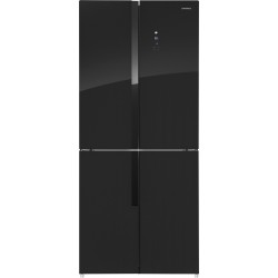 Холодильник Maunfeld MFF181NFB (Side-by-Side) (черный)