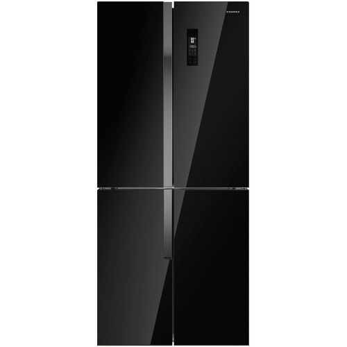 Холодильник MAUNFELD MFF182NFBE (Side by Side) (черный) 