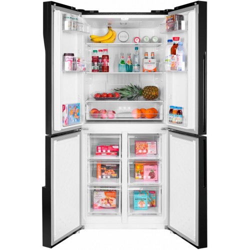 Холодильник MAUNFELD MFF182NFBE (Side by Side) (черный) 1