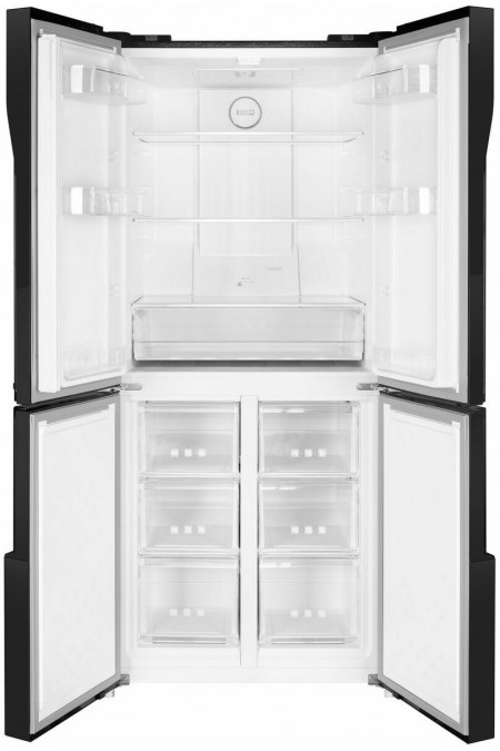 Холодильник Maunfeld MFF182NFSBE (Side-by-Side) (черный) 1