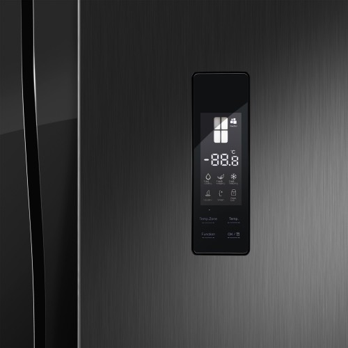 Холодильник MAUNFELD MFF182NFSBE (Side-by-Side) (черный) 7