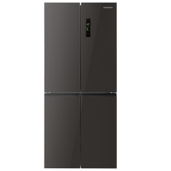 Холодильник Maunfeld MFF183NFSBE (Side-by-Side) (черная нержавеющая сталь)