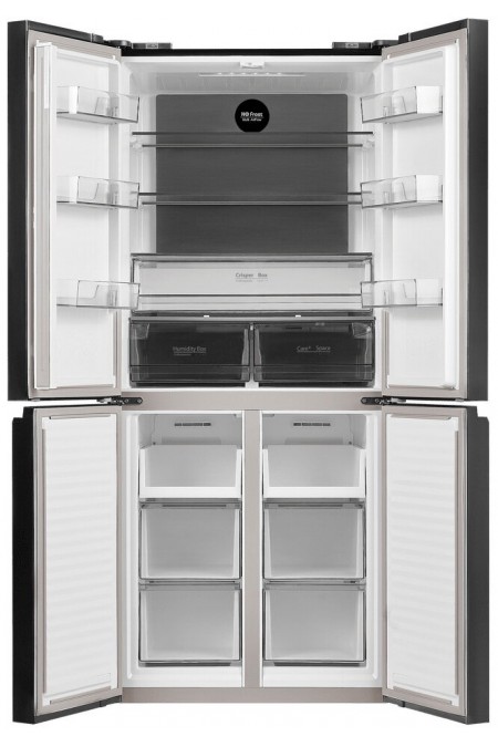 Холодильник Maunfeld MFF183NFSBE (Side-by-Side) (черная нержавеющая сталь) 1