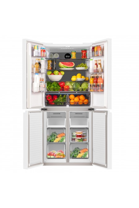 Холодильник Maunfeld MFF183NFWE Matt Inverter (Side-by-side) (матовый белый) 9