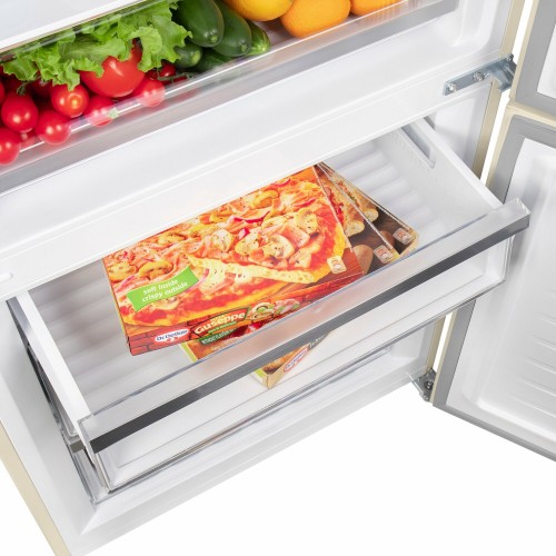 Холодильник MAUNFELD MFF1857NFBG (бежевый) 5