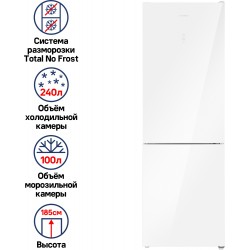 Холодильник MAUNFELD MFF185NFW (белый)