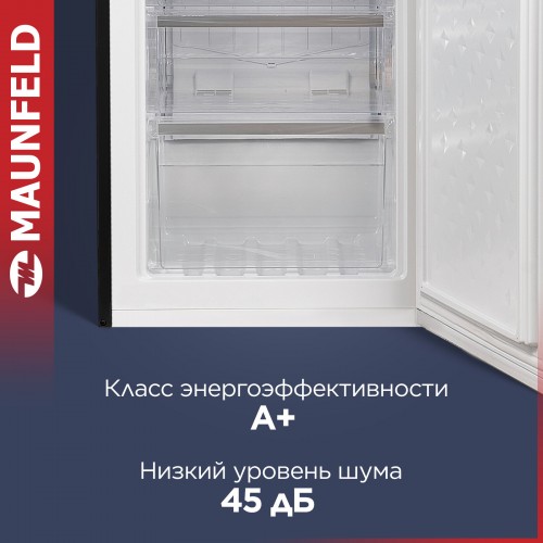 Холодильник Maunfeld MFF186NFRB (черный) 1