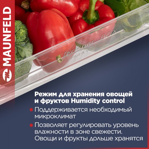 Холодильник Maunfeld MFF186NFRB (черный) 5