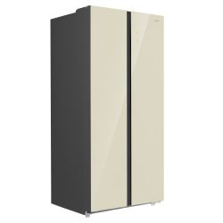 Холодильник Maunfeld MFF191NFBG (Side-by-side) (бежевый)