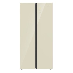 Холодильник Maunfeld MFF191NFBG (Side-by-side) (бежевый)