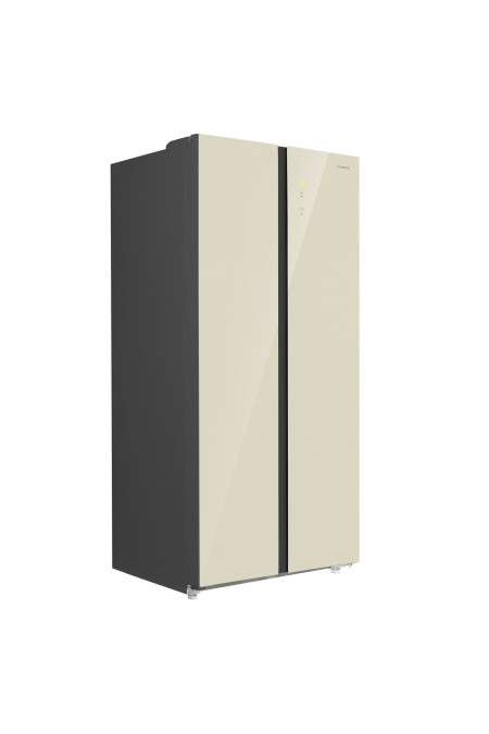 Холодильник Maunfeld MFF191NFBG (Side-by-side) (бежевый) 1