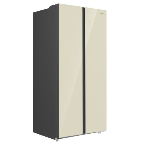 Холодильник Maunfeld MFF191NFBG (Side-by-side) (бежевый) 1