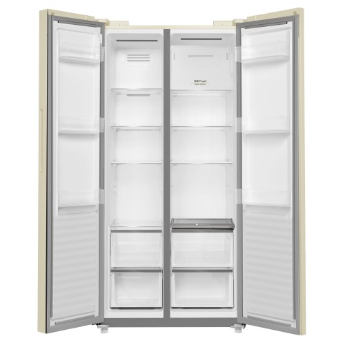 Холодильник Maunfeld MFF191NFBG (Side-by-side) (бежевый) 3