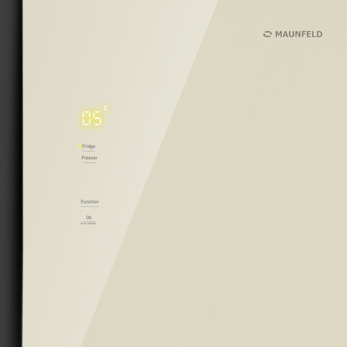 Холодильник Maunfeld MFF191NFBG (Side-by-side) (бежевый) 4