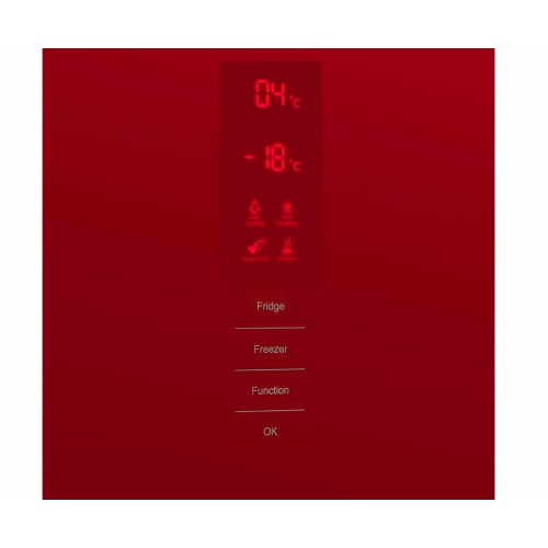 Холодильник MAUNFELD MFF200NFR (красный) 8