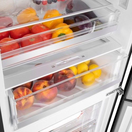 Холодильник MAUNFELD MFF200NFSBE (черная нержавеющая сталь) 9