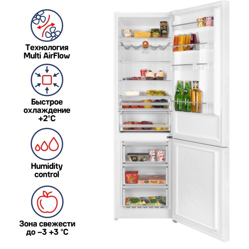 Холодильник MAUNFELD MFF200NFWE (белый) 1