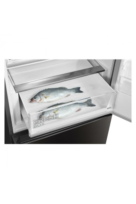 Холодильник Midea MDRB521MGE22ODM (черное стекло) 5