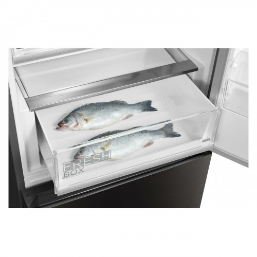 Холодильник Midea MDRB521MGE22ODM (черное стекло) 6