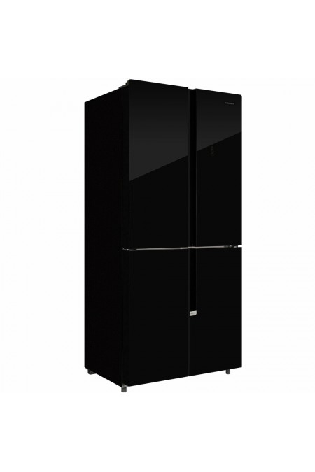 Холодильник Nordfrost RFQ 510 NFGB Inverter (Side-by-Side) (черное мерцающее стекло) 