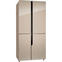 Холодильник Nordfrost RFQ-510 NFGY Inverter (Side-by-Side) (бежевое стекло с полоской)