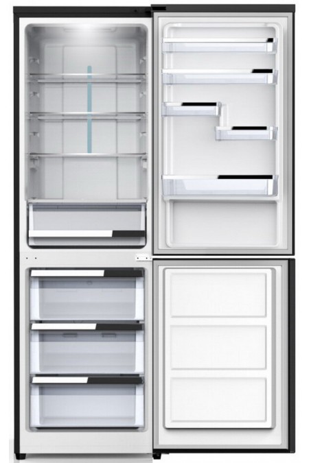 Холодильник Schaub Lorenz SLU S344GY7EI (черное стекло) 1